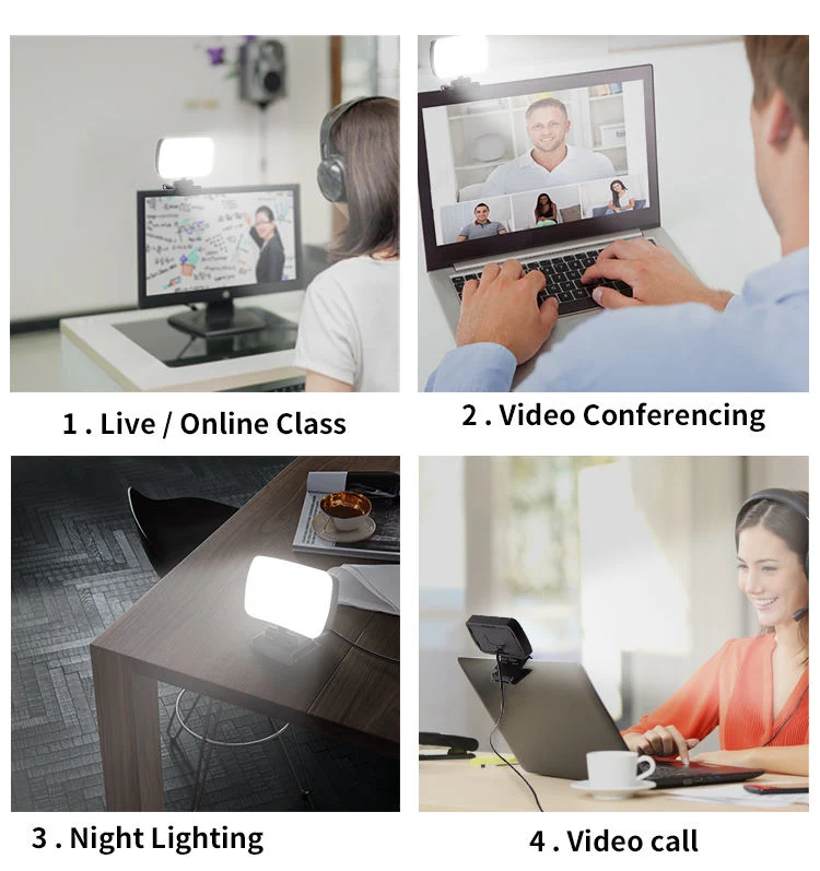 USB Studio Camera Photographic Selfie Video Conference Lighting Kit
